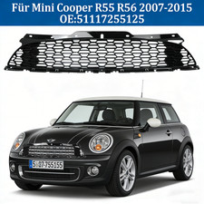 Vorne Schwarz Sportgrill Gitter Kühlergrill Grill Für Mini Cooper R55 R56 07-15