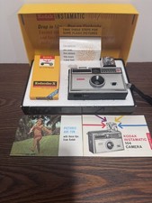 Vintage Kodak Instamatic 104 Outfit Camera Set Box Flashcube Film Manual 1968