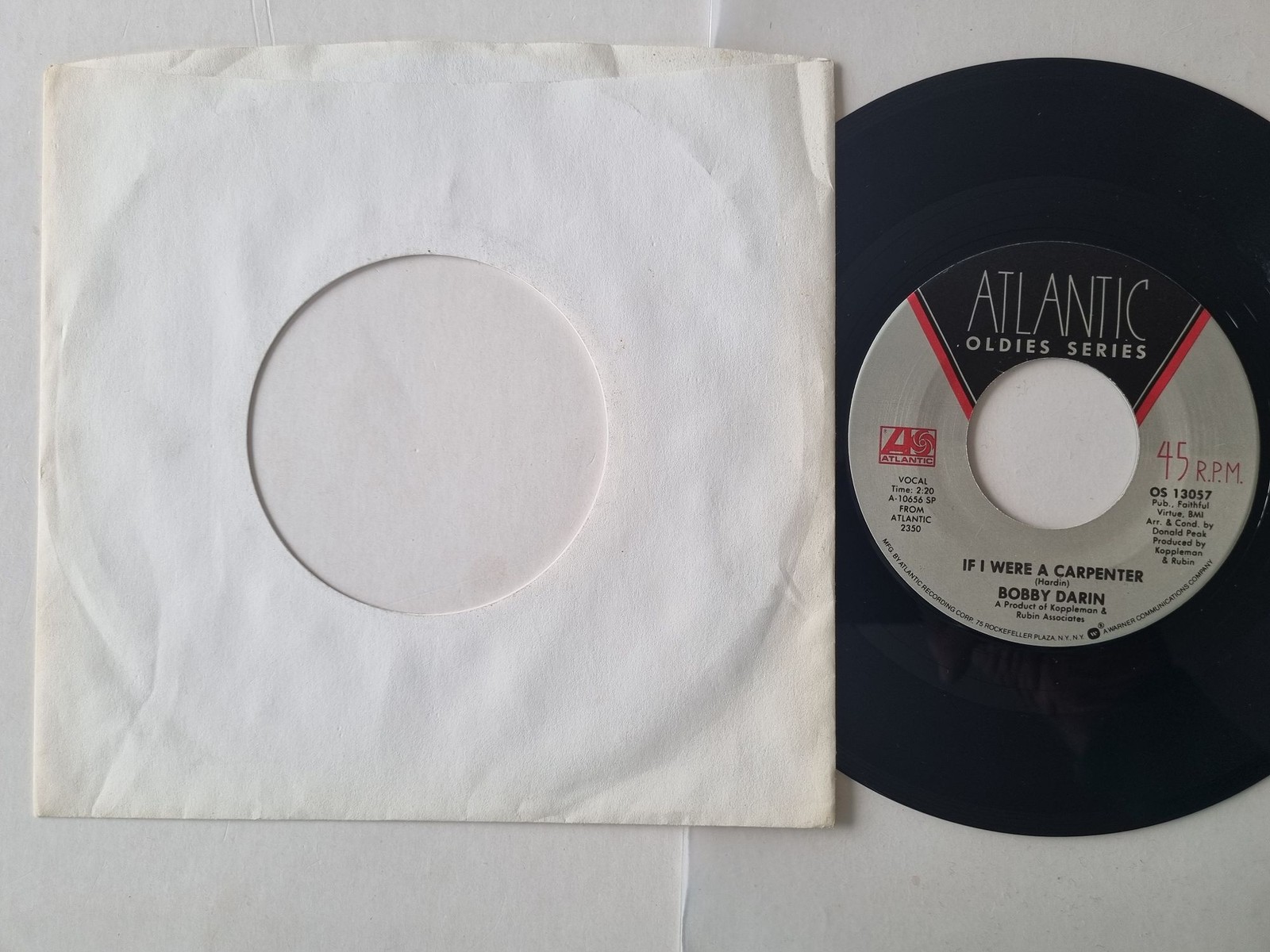 Bobby Darin - If I Were a Carpenter/ Dream Lover 7'' Vinyl US