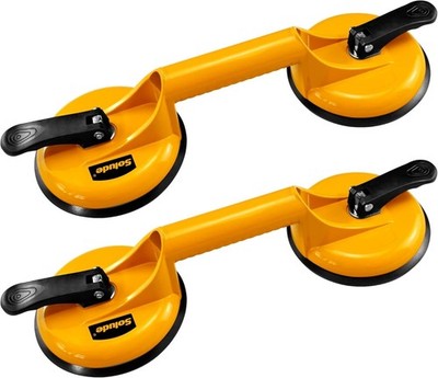 2 Pack Glass Suction Cup,Aluminium Heavy Duty Vacuum Lifter for Moving Glass/...