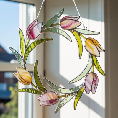 Tulip Acrylic Suncatcher