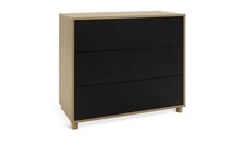 Koda 3 Drawer Chest - Black