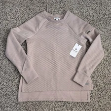 Nine West Active Long Sleeve Pullover Top Size Small Beige Cream NEW MSRP $62