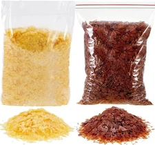 Timgle 35 oz Shellac Flakes Finish for light yellow and dark purple 