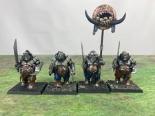 4 Ogre Bulls, Plastic painted Warhammer WHFB