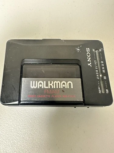 Sony Walkman WM-F2015 AM/FM Cassette Player Black 1990s Vintage Parts Repair