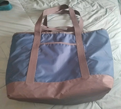 #ad #ad Sams Club Member#x27;s Mark Jumbo Size Insulated Tote Bag Blue Grey $20.00