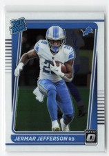 JERMAR JEFFERSON #296 RC 2021 PANINI OPTIC LIONS ROOKIE