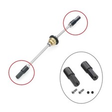 2x RC Auto Rad Achswelle für WPL D12C14 C24 für JJRC Q61 Q62 RC Repalce