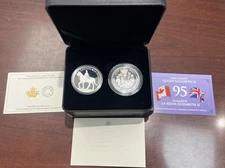 2021 Royal Celebration Queen Elizabeth 95th Birthday Silver 2 Coin Set OGP & COA