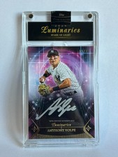 2024 Topps Luminaries Anthony Volpe Spark Of Light Purple Auto 9/25