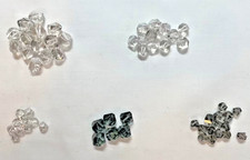 Swarovski Crystal Beads 58 Pcs - 10, 8, 6mm Helix Smokey Quartz Mixed Lot - NOS
