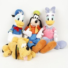 Lot of 4 Disney Parks JP Store Donald Daisy Duck Goofy Pluto Large Plush Toy