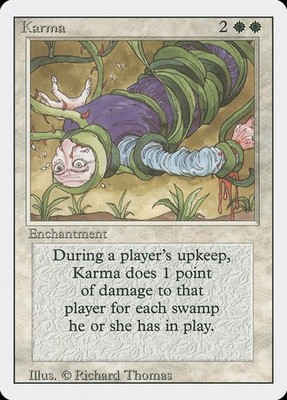 Karma 1x  MtG Revised SP/NM