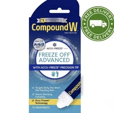 Wart Removal Treatment Compound W Freeze Off Advanced 15 Treatments Kid Safe 4+