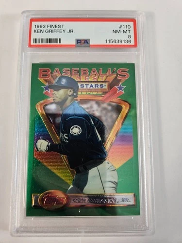 1993 Finest Ken Griffey Jr #110 PSA 8