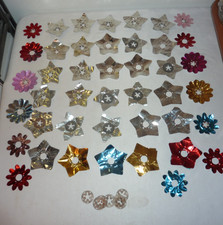 44 Vintage Multicolor Flower and Silver Star ...