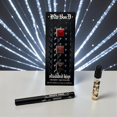 Kat Von D Studded Kiss Cream Lipstick 3 Sample Packet - Outlaw Lolita Vampira