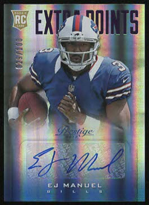 2013 Prestige EJ MANUEL PURPLE EXTRA POINTS Autograph Rookie Auto RC #029/100