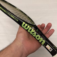 WILSON BLADE 98 16x19 AMPLIFEEL TENNIS RACQUET 4 1/2 Rare heavy Wear    