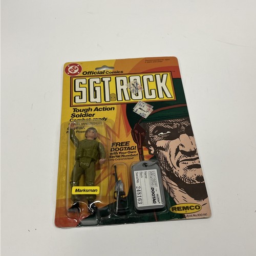 Vintage 1981 1982 DC Comics SGT ROCK Marksman Remco Soldier Action Figure NEW - Picture 6 of 6