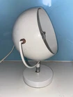 VINTAGE EYEBALL DESK LAMP WHITE CHROME MID CENTURY SPACE AGE RETRO 26cm