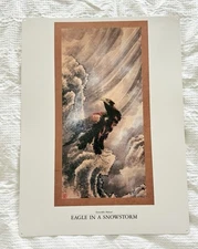 J Paul Getty Museum Katsushika Hokusai EAGLE IN A SNOWSTORM Poster Pacific Asia
