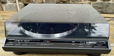Onkyo CP-1500F Plattenspieler Direktantrieb vollautomatisch Quartz Lock Schwarz