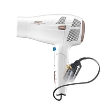 Conair 289DCM Frizz Reducing Double Ceramic Travel Hair Dryer, White