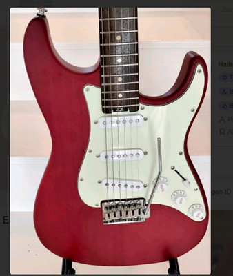 Eart '' vintage'' Strat , 7,25'' - 9,5'' Compund-Radius - so viel Gitarre