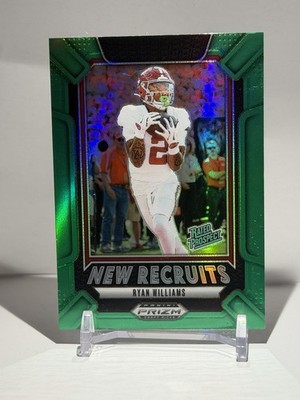 2025 panini prizm draft picks 23 Ryan Williams New Recruits Green Prizm