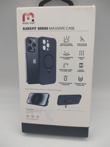 MYBAT PRO: (Blu) Custodia iPhone 15 Pro serie elegante (6.1) con supporto pieghevole - Foto 3 di 5