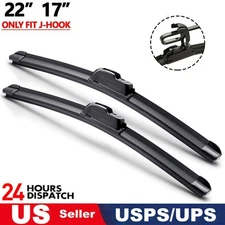 22"+17" Premium Quality All Season Beam Windshield Front Wiper Blades (Set of 2)