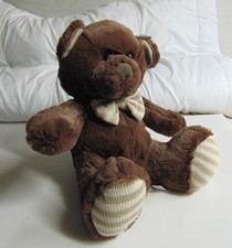 Nounours Peluche Neuf ,Modèle unique introuvable,23 cm assis, Couleur Marron