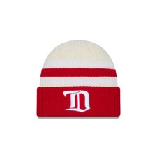NEW ERA DETROIT RED WINGS VINTAGE KNIT STRIPED BEANIE