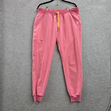 FIGS Women Scrub Pants M Pink Zamora Jogger PO#1603 28" Inseam