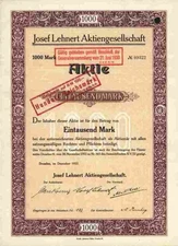 Josef Lehnert AG 1922 Dresden cartonnage industry Schmalbach Lubeca Hamburg 