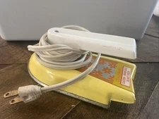 Gabriel Child's Clothing Iron Yellow & Orange Flowers Small Vintage Iron