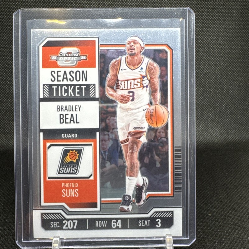 2023-24 Panini Optic Contenders Bradley Beal Season Ticket #10 Phoenix Suns