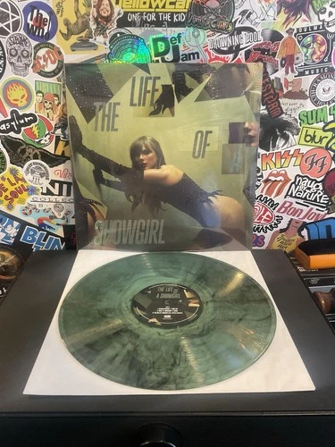 TAYLOR SWIFT The Life Of A Showgirl VG++  SHINY BUG EDITION WINTERGREEN VINYL