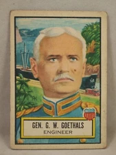 1952 Topps Look n See Trading Card #10 Gen. G. W. Goethals Engineer
