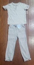 Cat Jack Boy Pants Dip Apparel Henley Tshirt Heather Gray Size 5T Outfit