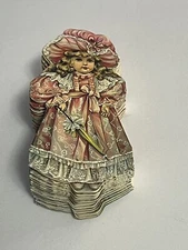 Vintage Victorian Style Paper doll Garland 42 Girls 1983 Merrimack Pub Corp 77”