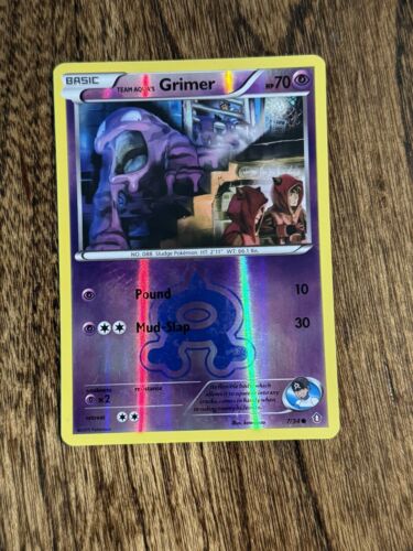 Team Aqua's Grimer 7/34, LP, Reverse Holo, Double Crisis, Pokemon TCG Cards - Picture 1 of 4