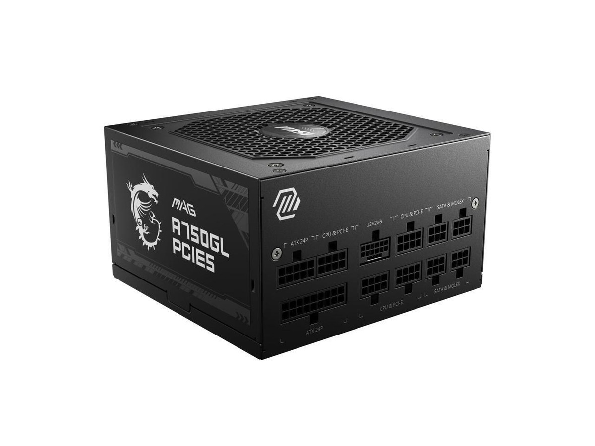 MSI MAG A750GL 750W 80+ GOLD Full Modular Gaming Power Supply PCIE