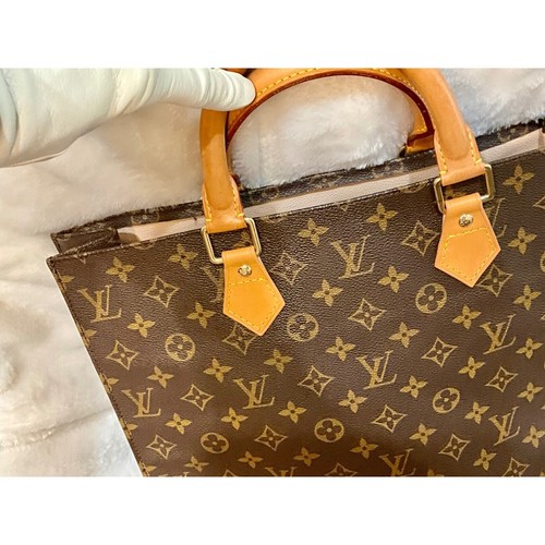 Louis Vuitton Monogram Sac Plat Tote Bag Designer Handbag Purse - Picture 13 of 16
