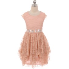 BLUSH Size 4 Flower Girl Dress Birthday Recital Homecoming Bridesmaid Formal