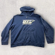 Nike Sweater Mens 2XL Blue UIS Travis Scott Center Swoosh Hoodie Street Wear