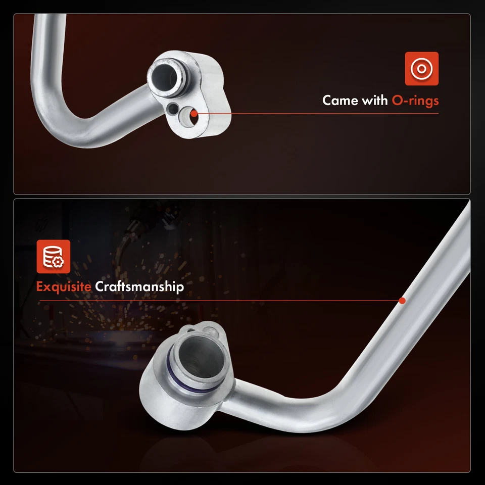 Nueva línea de succión de manguera de refrigerante de aire acondicionado para Volkswagen Beetle Golf Jetta Passat Foto 4 de 4