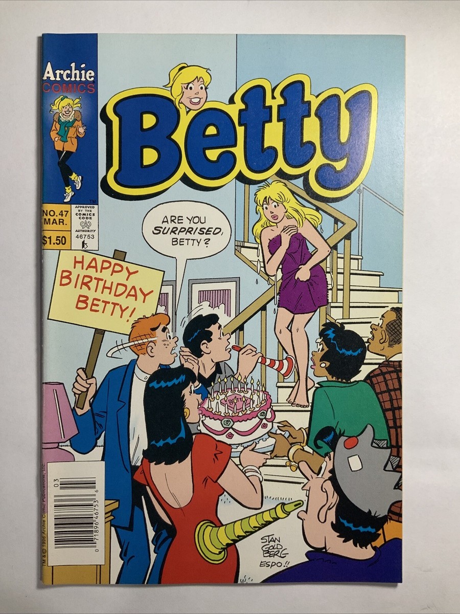 Betty #47 VF/NM Newsstand 1996 Archie Comics Happy Birthday Betty